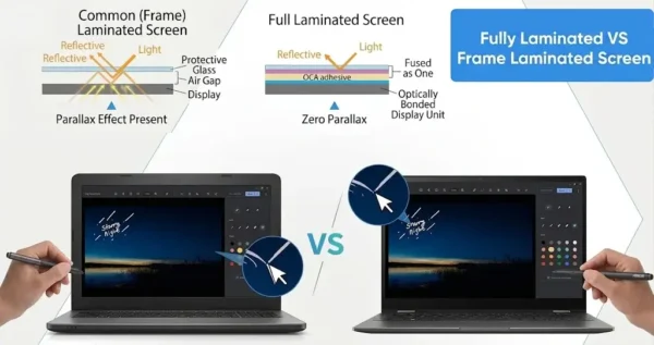 Fully Laminated and Frame Laminated Screen