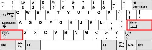 US laptop keyboards layout