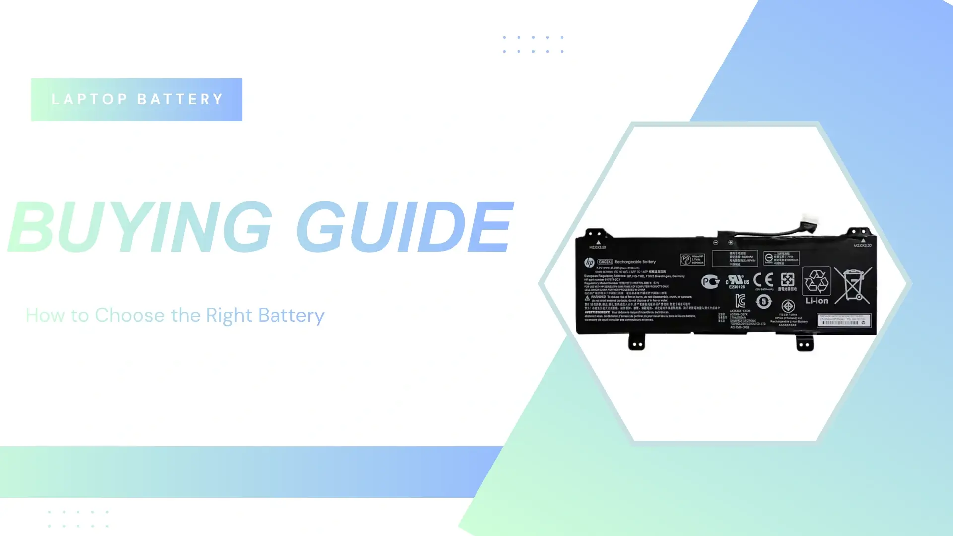Laptop Battery Buying Guide