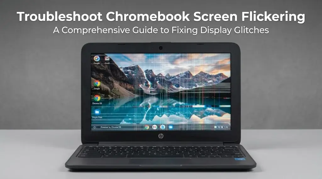 toubleshoot chromebook screen flickering